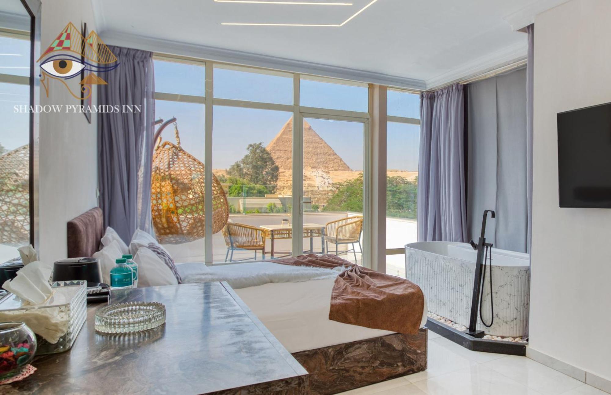 Shadow Pyramids Suites And Jacuzzi Kafret el-Gabal المظهر الخارجي الصورة