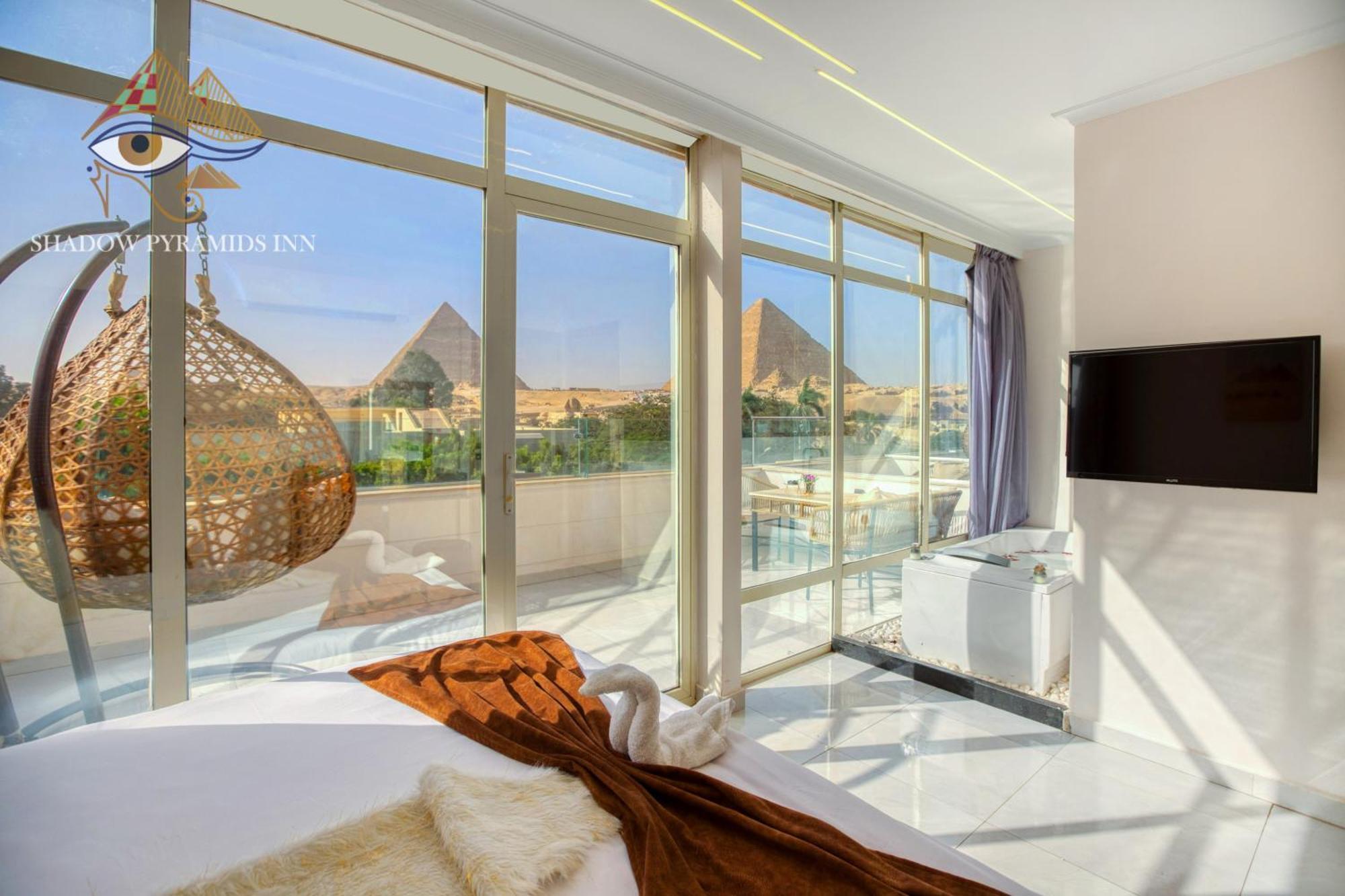 Shadow Pyramids Suites And Jacuzzi Kafret el-Gabal المظهر الخارجي الصورة